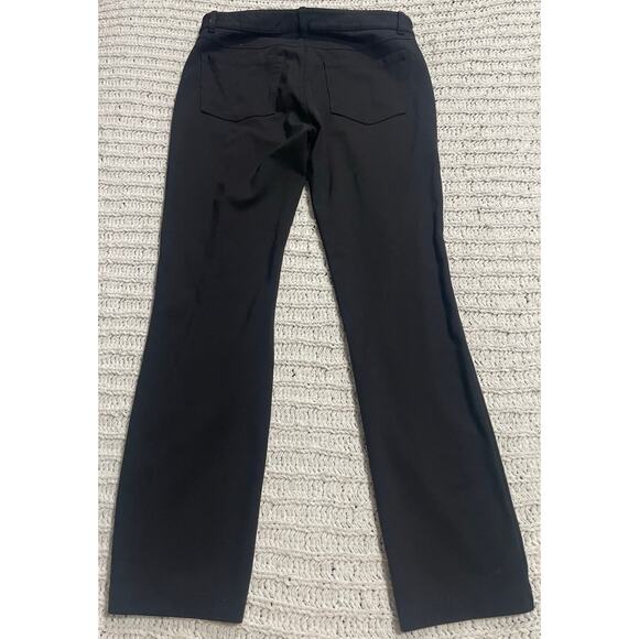 Garnet Hill Dress Pants Stretch Comfort Trousers Size 4 Black 32318 Straight Leg - Picture 6 of 11